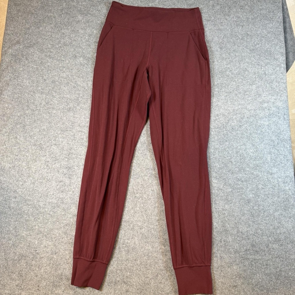 Lululemon Leggings Womens 6 Red High Rise Jogger Elastic Waist Pockets Yoga